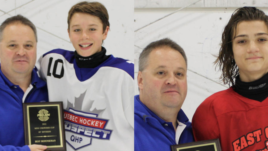 2022 Mini Chowder Cup 2009 All-Tourney Defense: Malik L’Italien (Quebec Prospects) and Max Yakub (EC Kings)