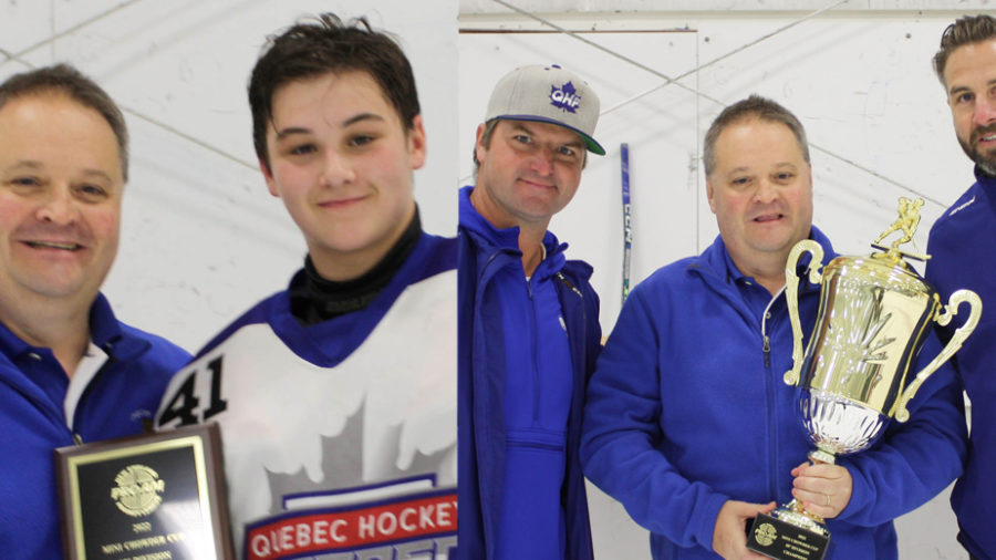2022 Mini Chowder Cup 2009 All-Tourney Goaltender and Coach: Thomas Bedard, Marc-Andre Bergeron and Simon Gagne (Quebec Prospects)